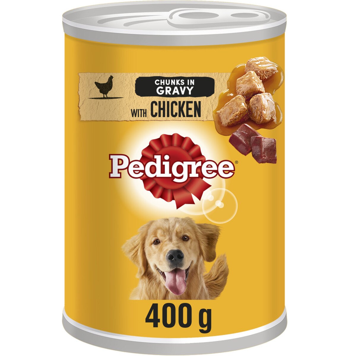 Pedigree Chicken in Gravy Wet Dog Food Cans - 12 x 400g